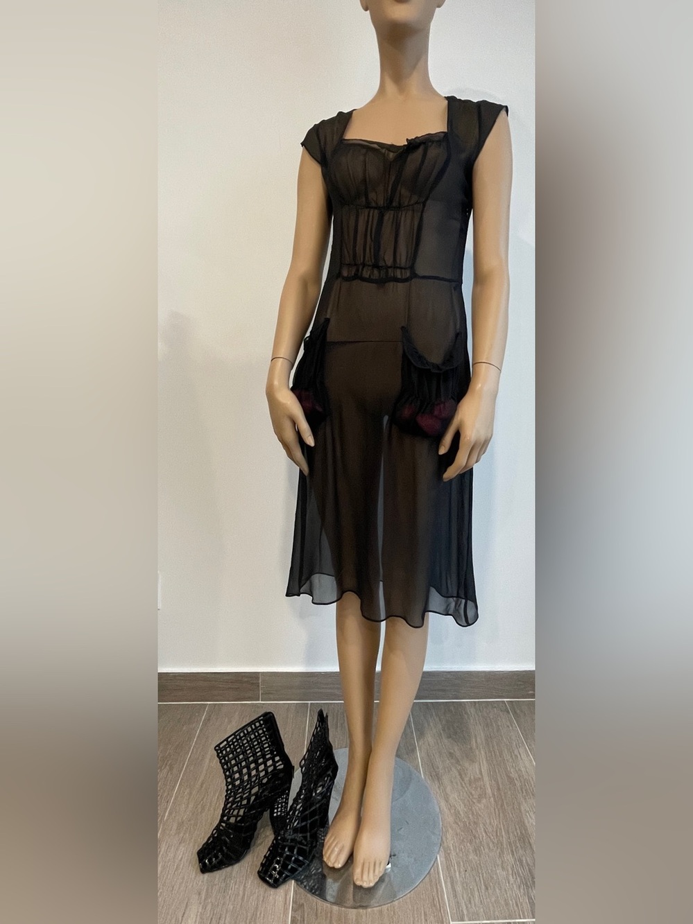 Vintage Sheer Dress, S-M